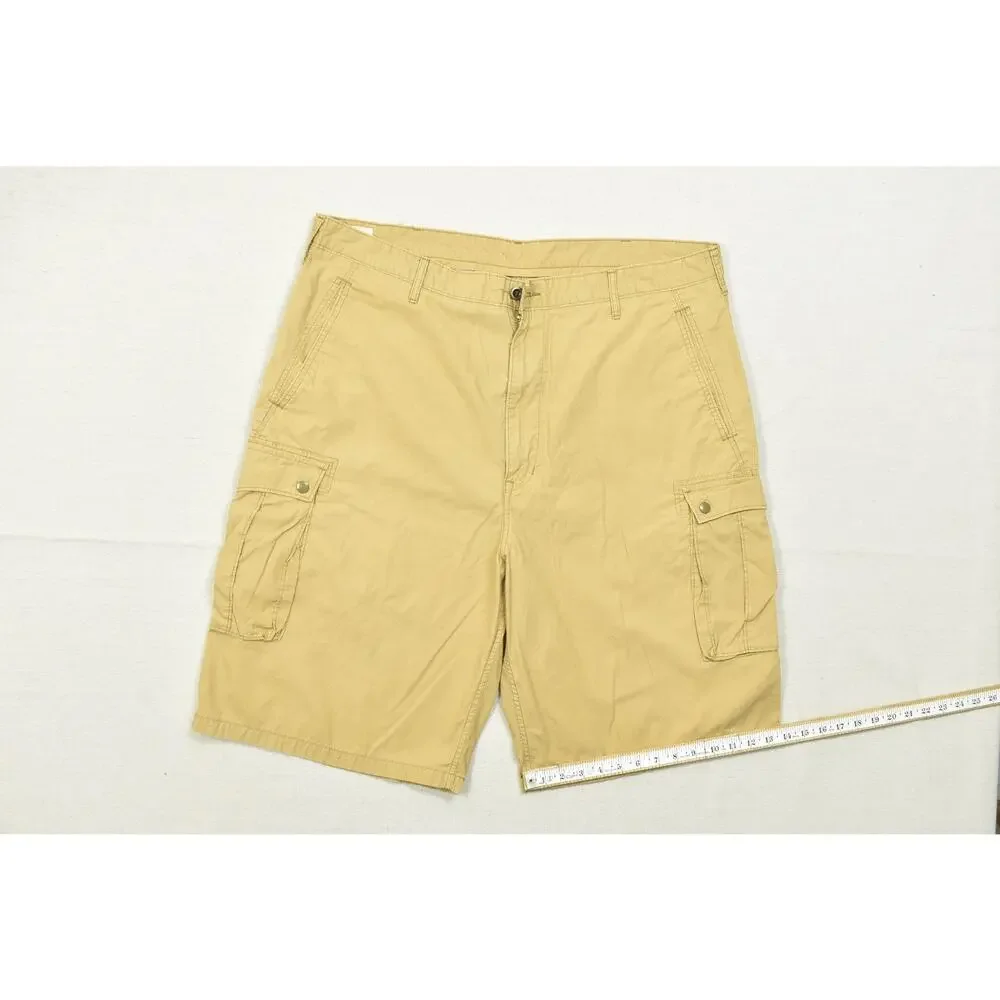 Levi's Men's Cargo Shorts Size W42 Tan Khaki Cotton Blend Casual Outdoor Multi-P